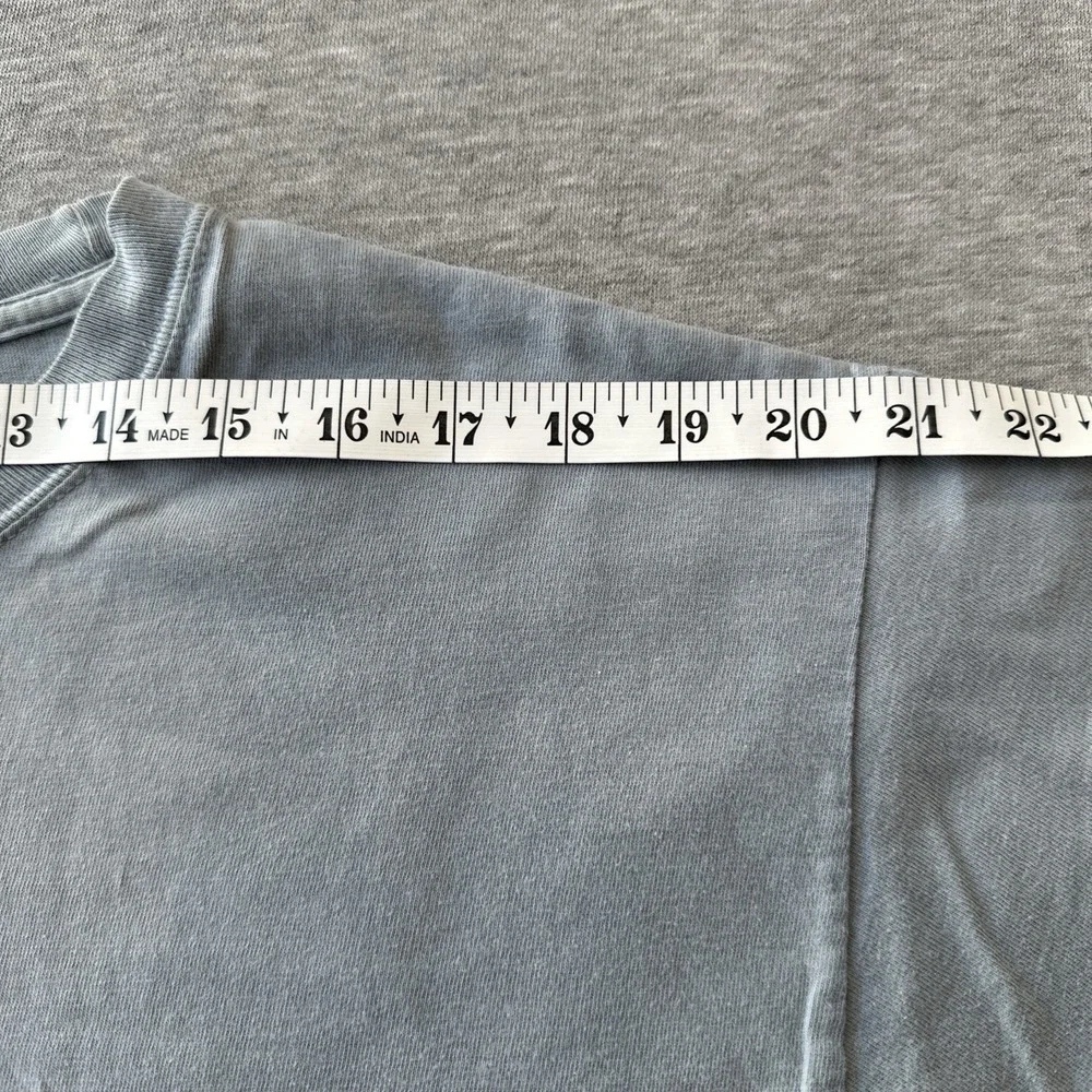 hanes beefy t-shirts Size L Light Blue Color Go Stay Go - Picture 3 of 14